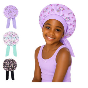bonnet en satin pour enfant motif licorne, dakar, Senegal